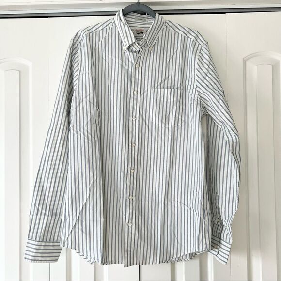 NEW J. Crew Men's Tall Secret Wash Cotton Poplin Button Down Shirt - Picture 2 of 5